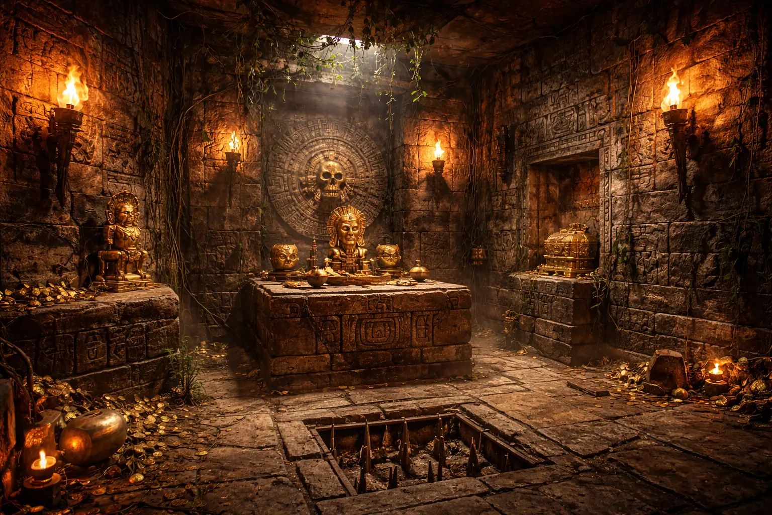 Azték Sírkamra szabadulószoba